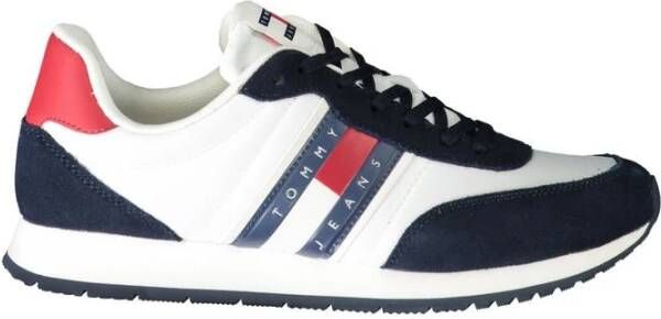 Tommy Jeans Witte Textiel Lage Sneakers Multicolor Heren