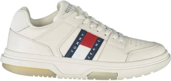 Tommy Hilfiger Witte Polyester Sneaker White Heren