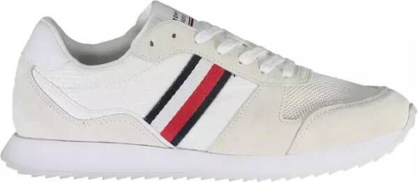 Tommy Hilfiger Heren Sneakers in het Wit White Heren