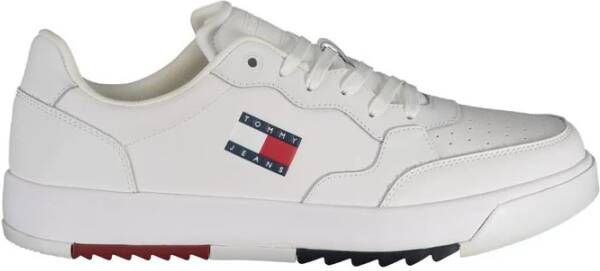 Tommy Hilfiger Witte Polyester Sneaker White Heren