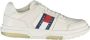 Tommy Hilfiger Witte polyester sneakers met veters contrastdetails print logo White Heren - Thumbnail 8