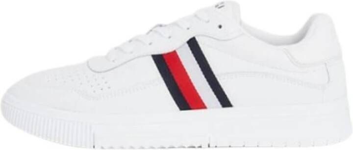 Tommy Hilfiger Witte Sneaker met Tommy Vlag White Heren