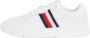 Tommy Hilfiger Witte Sneaker met Tommy Vlag White Heren - Thumbnail 1