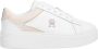 Tommy Hilfiger Witte Whimsy Roze Court Sneakers White Dames - Thumbnail 1