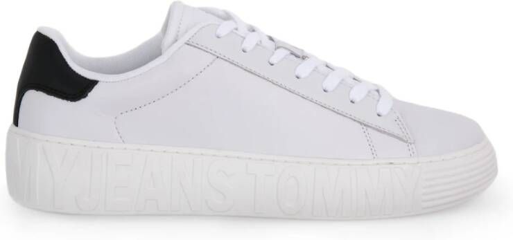 Tommy Jeans Stijlvolle Sneakers voor Mannen en Vrouwen White Heren