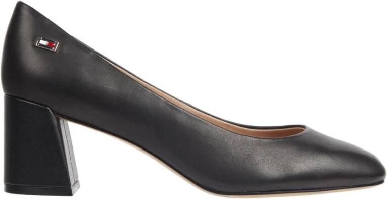 Tommy Hilfiger Zwarte Blokhak Pumps Black Dames