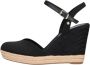 TOMMY HILFIGER Espadrilles Dames Basic Closed Toe High Wedge Maat: 38 Materiaal: Canvas Kleur: Zwart - Thumbnail 3