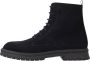 Tommy Hilfiger Heren Veterschoenen Veterboot Suede Zwart - Thumbnail 2