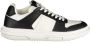 Tommy Hilfiger Sportieve Zwarte Vetersneakers met Witte Contrastdetails en Logoprint Black Dames - Thumbnail 1