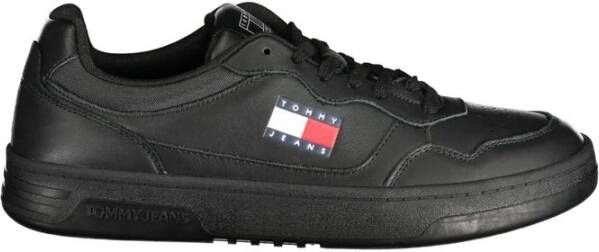 TOMMY JEANS Plateausneakers (NEW) TJM CUPSOLE LEATHER ESS vrijetijdsschoen lage schoen veterschoen in basket-look