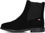 TOMMY HILFIGER Chelsea Boots Dames Flag Low Chelsea Maat: 36 Materiaal: Suède Kleur: Zwart - Thumbnail 2