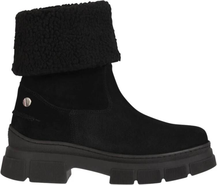 Tommy Hilfiger Winterlaarsjes WARM LINING SUEDE LOW BOOT met omgeslagen schacht