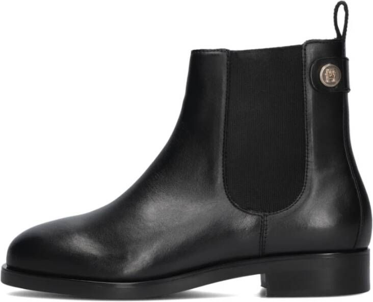 Tommy Hilfiger Zwarte TH Stud Chelsea Laarzen Black Dames