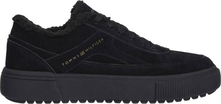 Tommy Hilfiger Zwarte Wintersneaker Black Dames