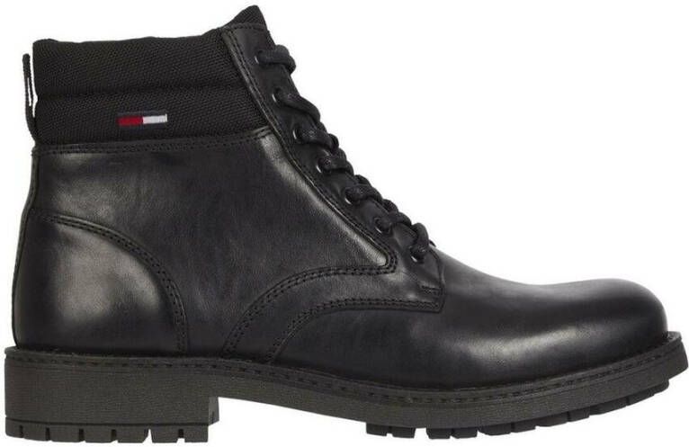 TOMMY JEANS Hoge veterschoenen CLASSIC SHORT LACE UP BOOT met zacht verdikte rand