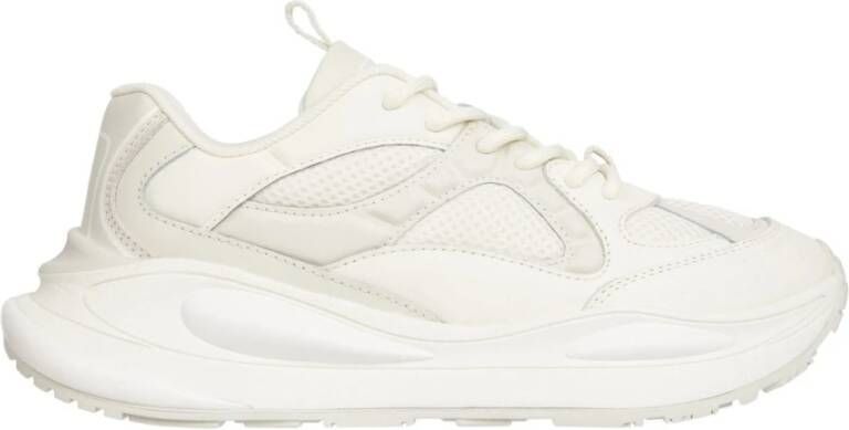 Tommy Jeans Beige Leren Sneakers Beige Dames