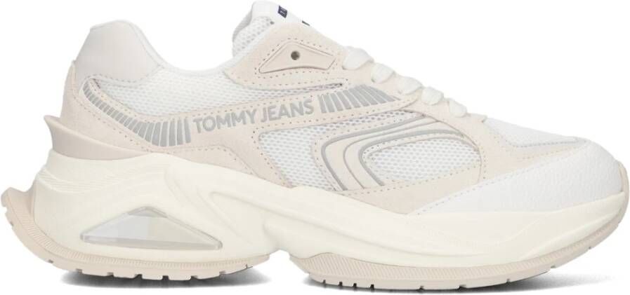 Tommy Jeans Beige Suede Retro Runner Sneakers Beige Dames