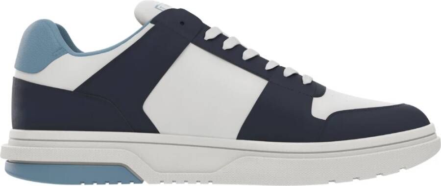 Tommy Jeans Blauwe Sneakers Veters Ronde Neus Multicolor Heren