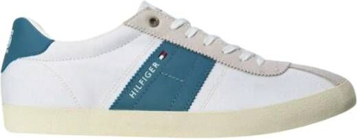 Tommy Jeans Canvas Sneakers Blancs White Heren