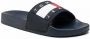 Tommy Jeans Flag Pool Slide Heren Slippers en Sandalen Blue Mesh Synthetisch Foot Locker - Thumbnail 13