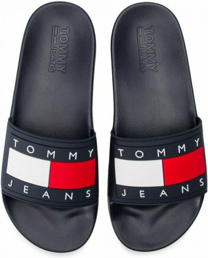 Tommy Jeans Flag Pool Slide Em0Em00689-C87 Blauw Heren