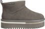 Tommy Jeans Grijze Flatform Enkellaarzen voor Vrouwen Gray Dames - Thumbnail 6