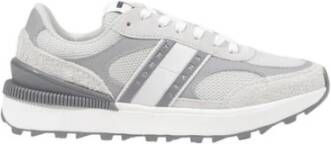 TOMMY JEANS Plateausneakers TJW TECH RUNNER freizeitschoen lage schoen veterschoen met contrastafwerkingen