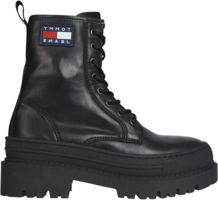 Tommy Jeans lace up boot Zwart Dames