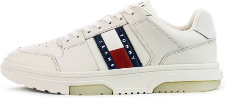 Tommy Jeans Leren sneakers Beige Heren