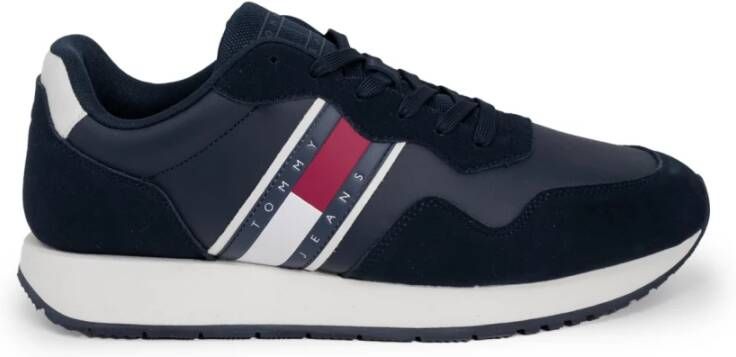 Tommy Jeans Moderne Runner Sneakers Herfst Winter Collectie Blue Heren