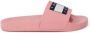 Tommy Jeans Oranje Polyethyleen Slide Sandalen Pink Dames - Thumbnail 2