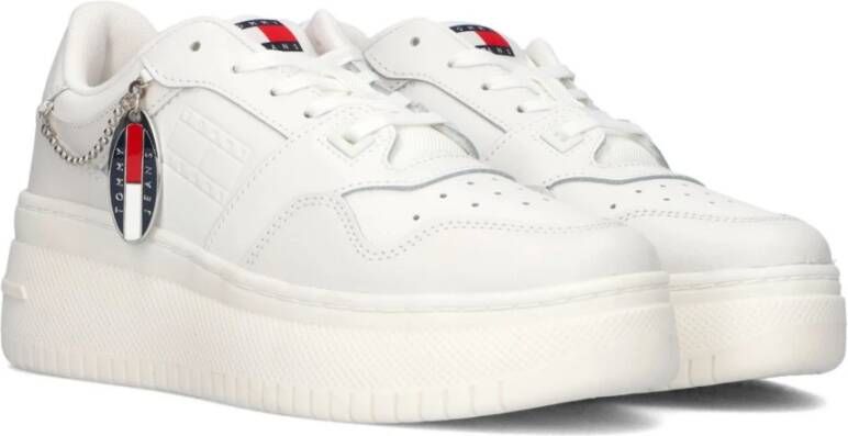 Tommy Jeans Retro Basket Flatform Sneakers White Dames