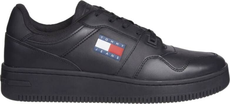 Tommy Jeans Retro Zwarte Sneakers voor Mannen Black Heren