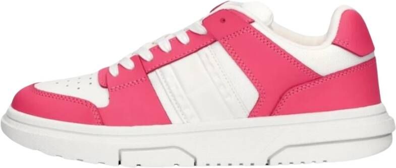 TOMMY JEANS Tjw Skate D Sneakers Leren Sneaker Dames Roze