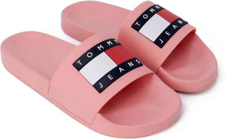 Tommy Jeans Slippers Pink Dames