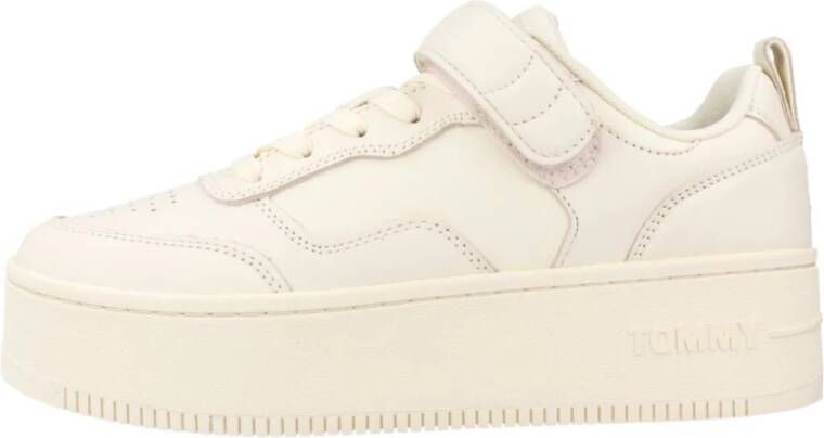 Tommy Jeans Sneakers met plakband en flatform voor vrouwen Beige Dames