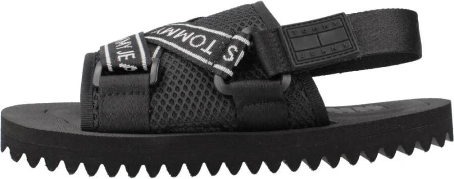 Tommy Jeans Verhoog je zomerstijl met premium sandalen Black Dames