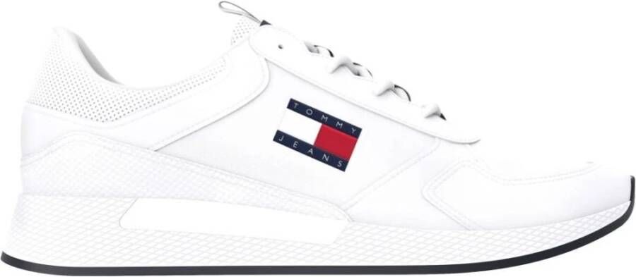 TOMMY JEANS Sneakers met sleehak FLEXI RUNNER vrijetijdsschoen lage schoen veterschoen met zijlogo-vlag