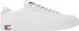 Tommy Jeans Witte Leren Lage Sneakers White Heren - Thumbnail 2