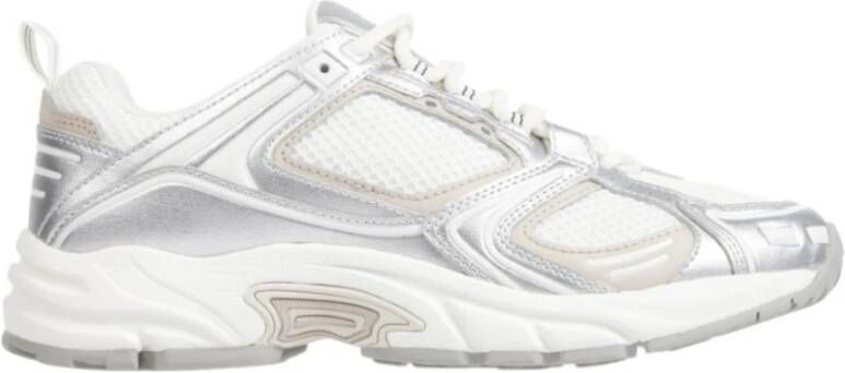 Tommy Jeans Witte PU leren sportsneakers White Dames