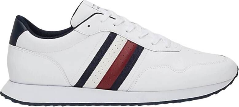 Tommy Jeans Witte Sneakers met Zaagtandzool White Heren