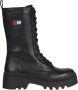 Tommy Jeans Zwarte Veterschoenen Black Dames - Thumbnail 1