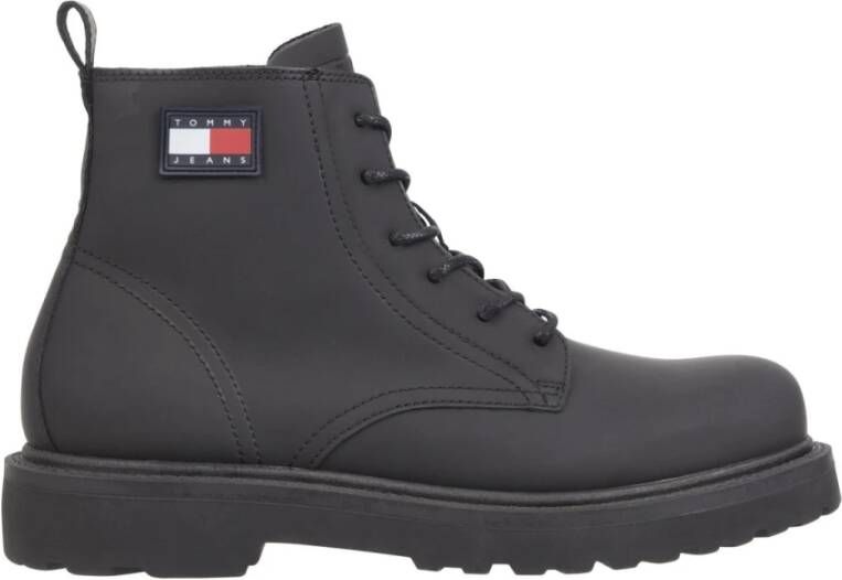 Tommy Jeans Zwarte Herenlaarzen van Tommy Hilfiger Jeans Black Heren