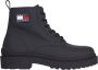 TOMMY JEANS Veterschoenen TJM LEATHER LACE UP BOOT hakken veterschoenen met zijlogo-vlag - Thumbnail 1