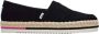 TOMS Alpargata platform rope Zwart Canvas Espadrilles Dames - Thumbnail 1