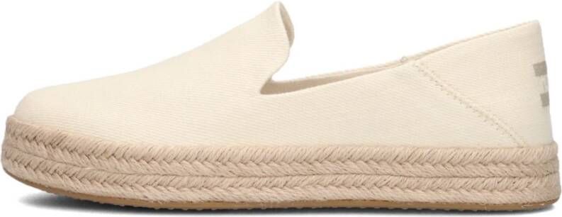 TOMS Beige Canvas Espadrilles Carolina Beige Dames