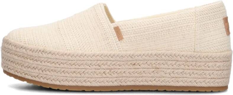 TOMS Beige Espadrilles Valencia Zomer Look Beige Dames