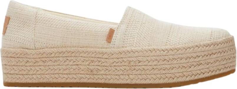 TOMS Creme Loafers voor Valencia Stijl Beige Dames