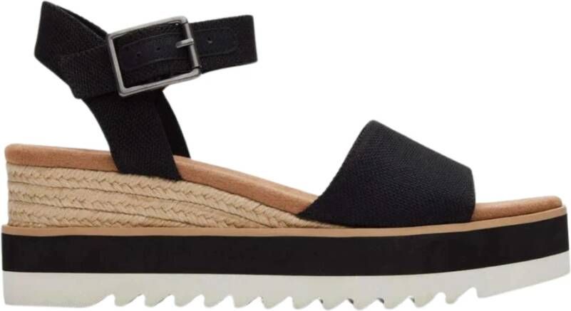 TOMS Diana sleehakken zwart Black Dames