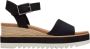 TOMS Diana black | smalle sandaal met Zwart Canvas Sandalen met hak Dames - Thumbnail 2